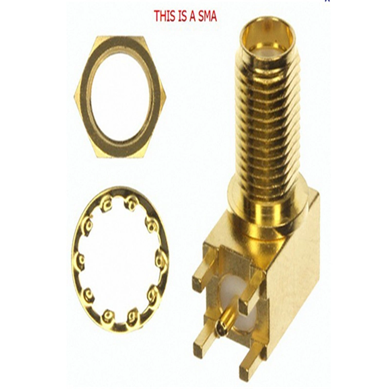 20mm Long R/a SMA Female Connector for PCB Welding Withgl-Dyc06-1