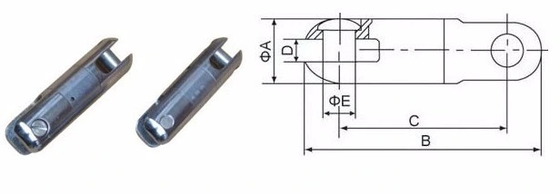 3 Ton Swivel Joint Connector for Preventing Conductor and Steel Rope From Twist.