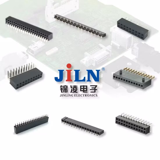 PCB의 암 헤더, 2.54mm 피치, 3.5 높이, 단일 행 180도 암 헤더