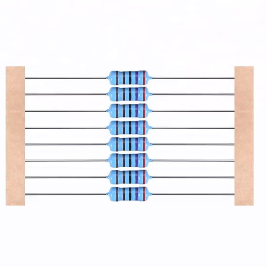 금속 산화물 필름 저항기 1/4W 1/2W 1W 2W 3W 구리선